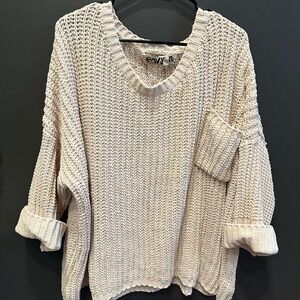 Oversized Knit Sweater | Envy | M/L